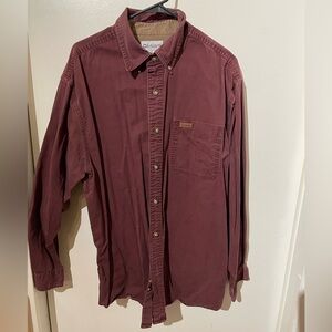 Carhartt Men's Maroon Casual Shirt
